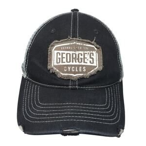 George's Cycles Boise Idaho Snapback Trucker Hat Black One Size 6 Panel Vie Gear